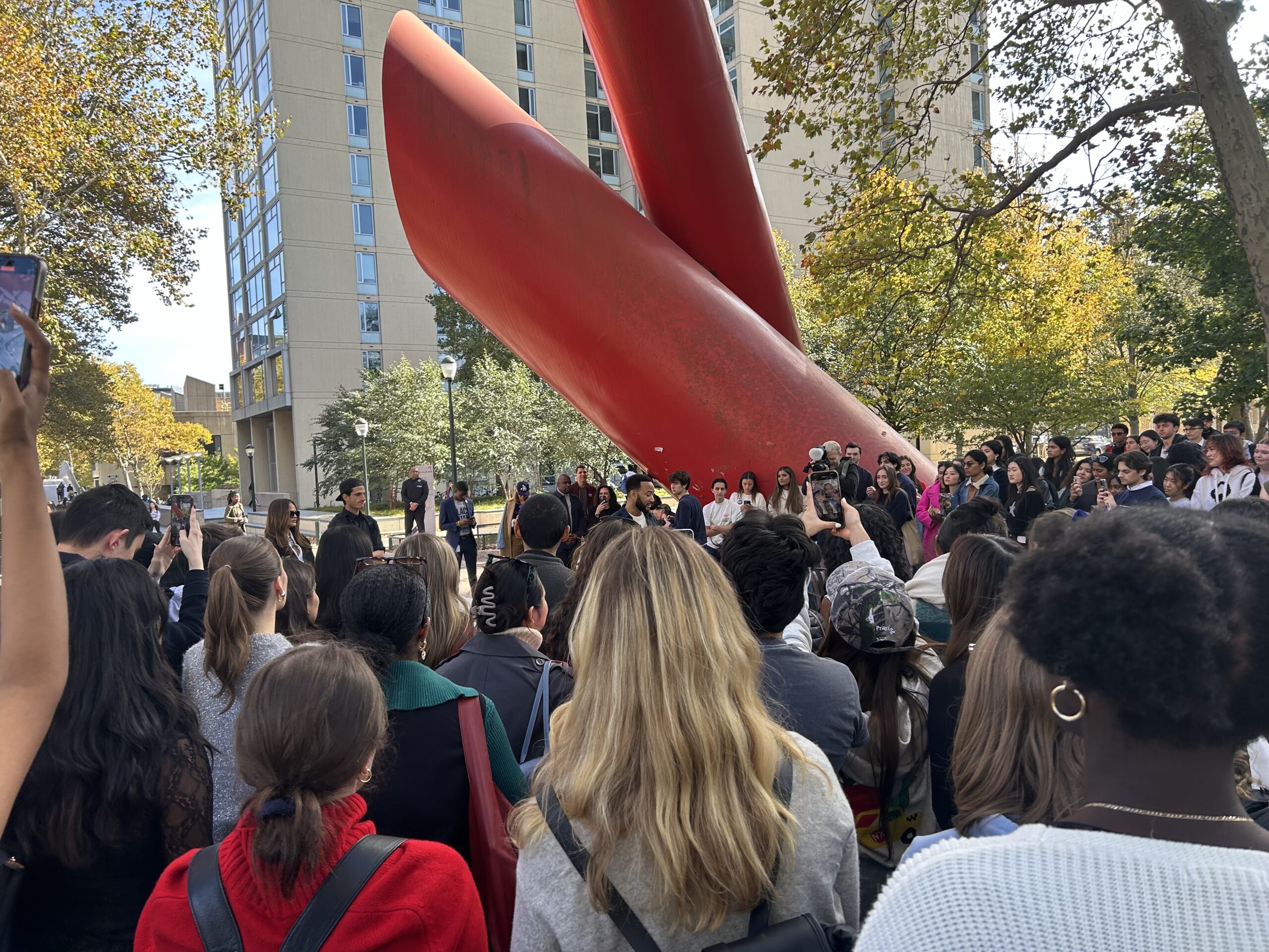 John Legend and Chrissy Teigen visit campus, stump for Harris