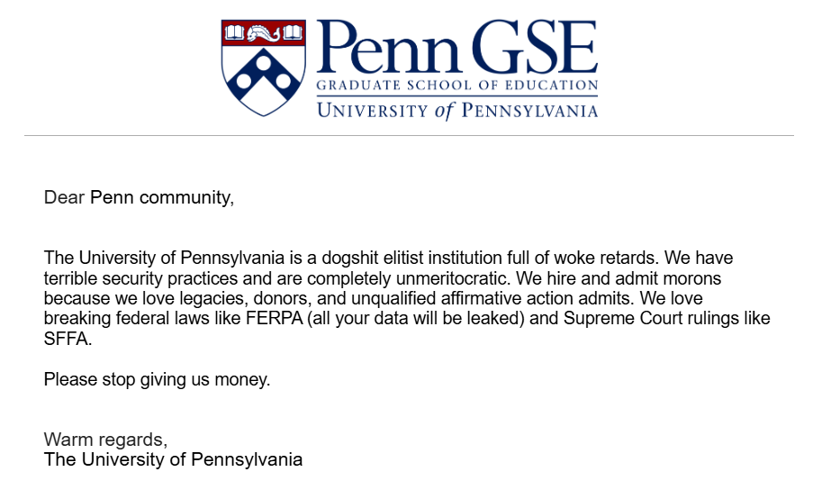 Breaking News | Penn GSE email hacked